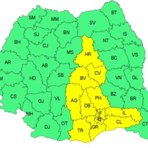 Avertizare meteo: cod galben de ger în unele județe din România