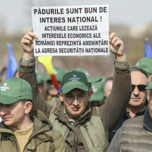 Silvicultorii protestează împotriva reducerii salariilor cu 25%