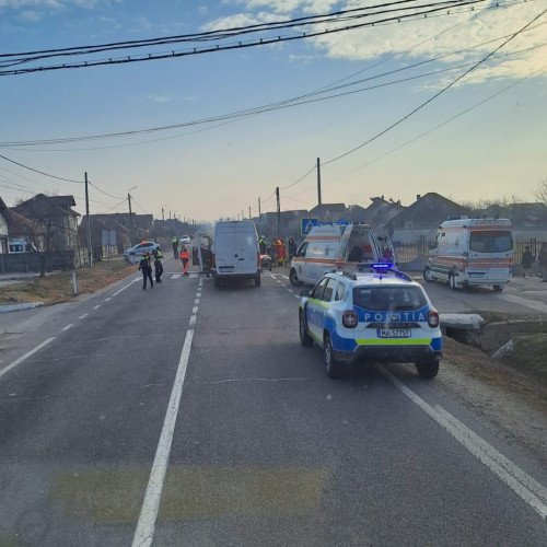 Accident rutier în comuna Bălești: doua persoane rănite