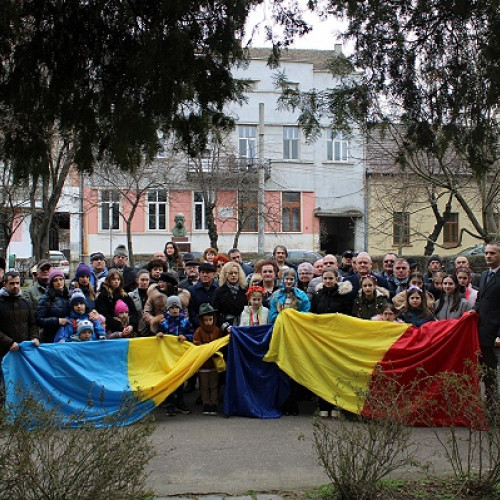 Comemorare a trei ani de război în Ucraina la Satu Mare