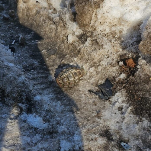 Proiectil găsit pe o stradă din Sectorul 2, fără încărcătură pirotehnică