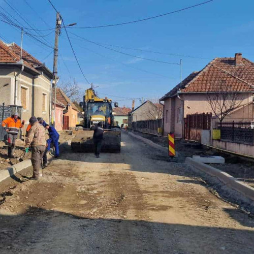 Lucrări de modernizare a străzilor în Teiuș