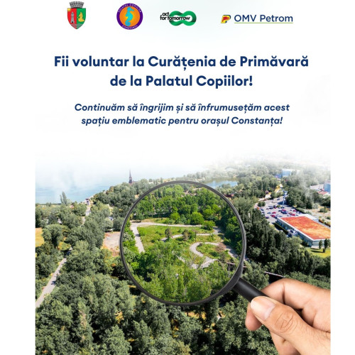 Invitație la evenimentul de plantare la Palatul Copiilor din Constanța