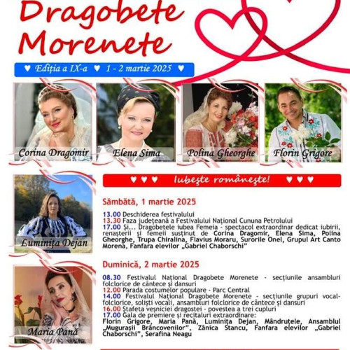 Festivalul Național de Cultură, Arte și Tradiții Populare "Dragobete Morenete" la Moreni