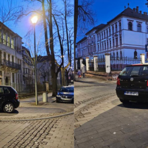 Problema parcărilor în Cluj-Napoca: Un șofer din Harghita își creează propriul loc de parcare