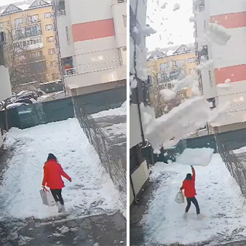 Tragicul incident de la Chiajna: O femeie a murit după ce a fost lovită de o bucată de gheață