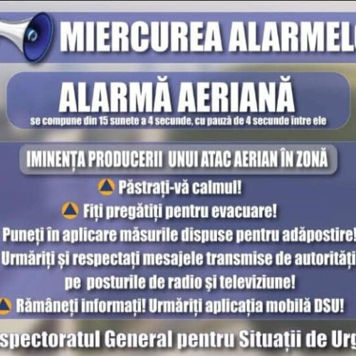 Exercitiul de alarmare publică "MIERCUREA SIRENELOR" în Sectorul 5