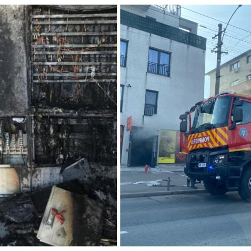 Incendiu fără victime într-o clădire din zonă
