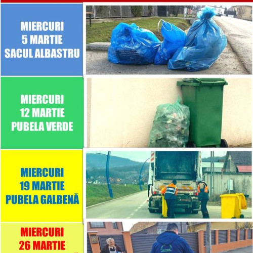 Calendarul colectării deșeurilor în Bistrița-Năsăud