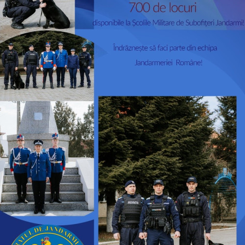 Jandarmeria Arad lansează campanie de recrutare pentru tineri