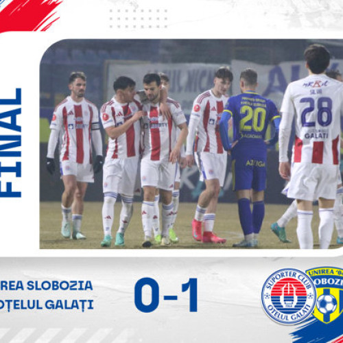 Otelul Galati învinge Unirea Slobozia cu 1-0