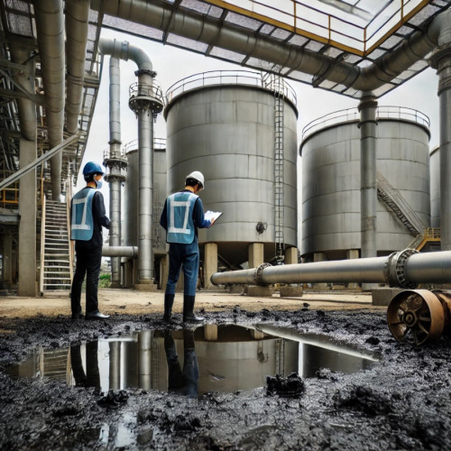 Posibilă poluare a solului la un depozit din Galați