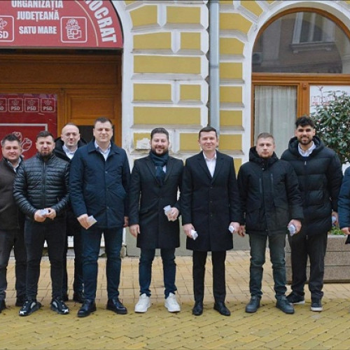 PSD Satu Mare a oferit mărțișoare doamnelor și domnișoarelor