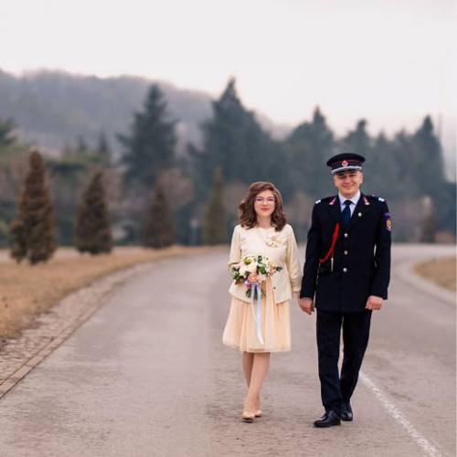 Pompier din Botoșani s-a căsătorit în uniformă de serviciu
