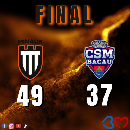 Victorie pentru CS Minaur Baia Mare în Campionatul Național de Tineret