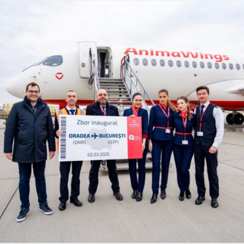 Primul zbor AnimaWings pe ruta București - Oradea a fost inaugurat