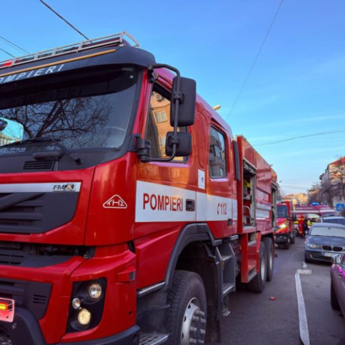 Incendiu pe strada Armeana din Botoșani, intervenție promptă a pompierilor