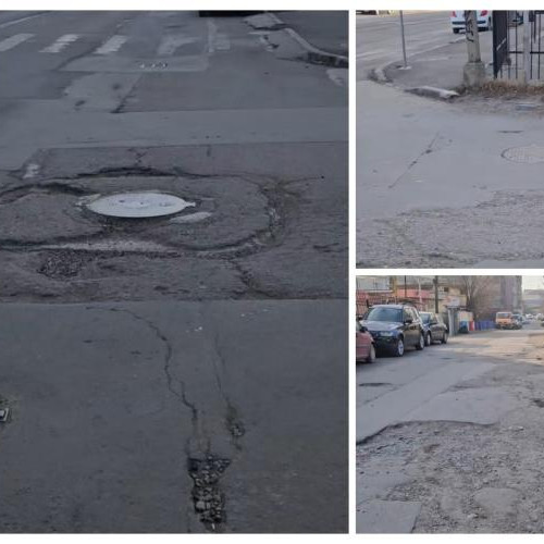 Soferii din Marasti, confruntati cu gropi pe strada Campina