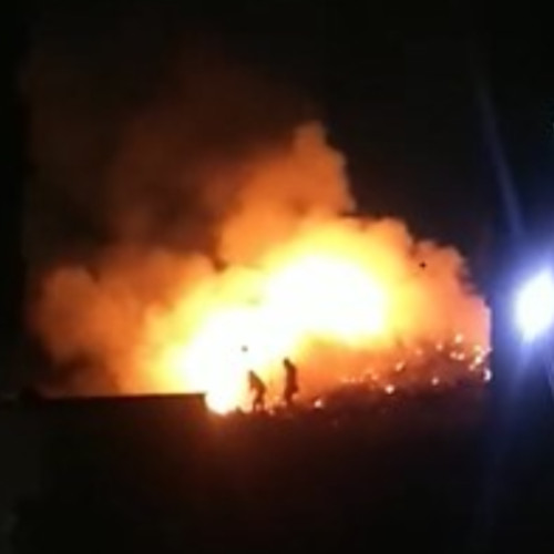 Incendiu pe strada Stejarului din Florești