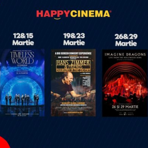 Happy Cinema lansează proiecții speciale pentru iubitorii muzicii