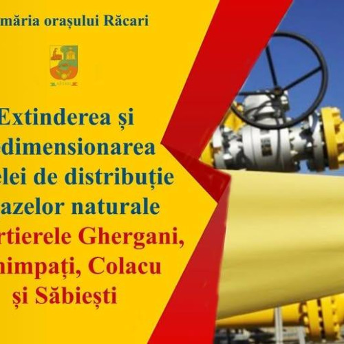 Racari, un nou proiect de extindere a rețelei de gaze naturale