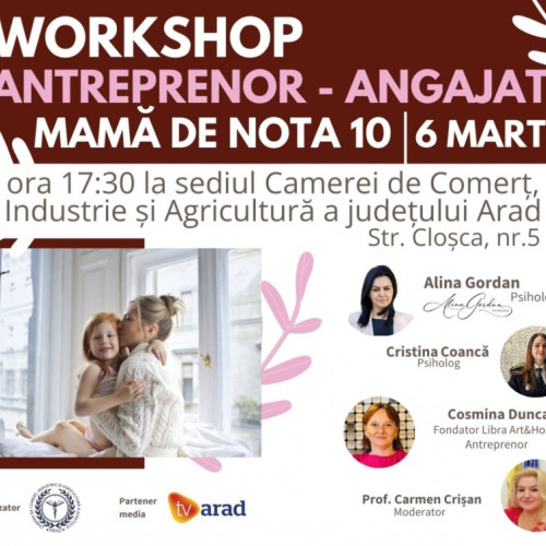 Workshop pentru mame organizat de Camera de Comerț Arad