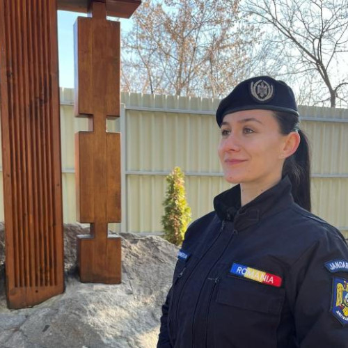 Corina, fostă sportivă de elită, îmbrățișează cariera de jandarm