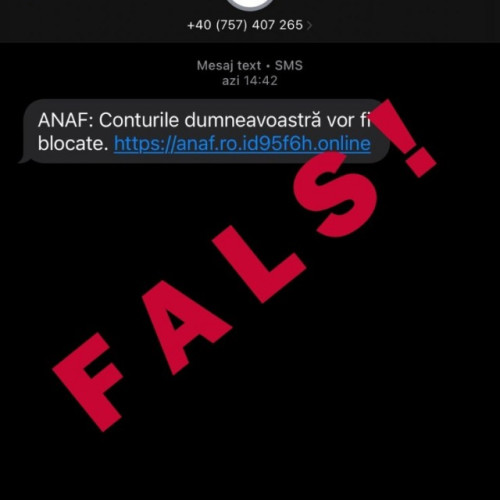 ANAF avertizează contribuabilii despre mesaje false