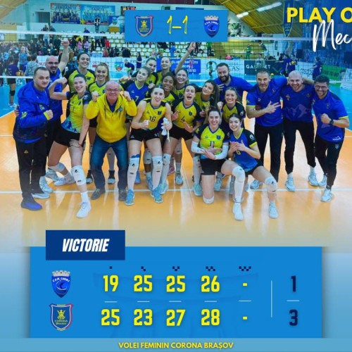 CSO Voluntari 2005 se califică în semifinalele Diviziei A1 la volei feminin