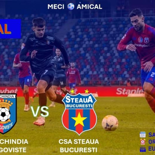 Chindia Târgoviște va juca un meci amical pe 8 martie