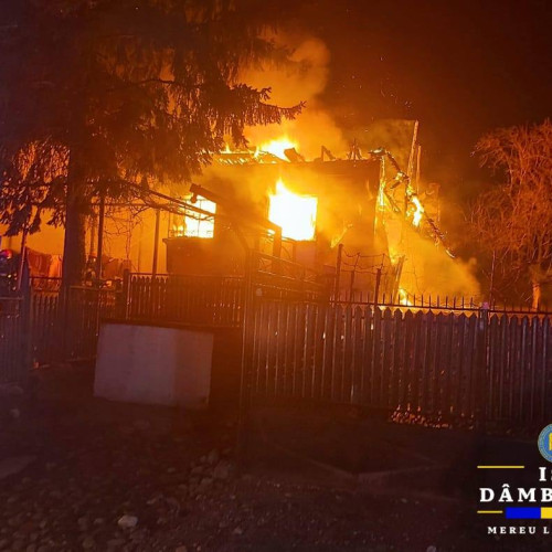 Incendiu devastator în comuna Sotanga