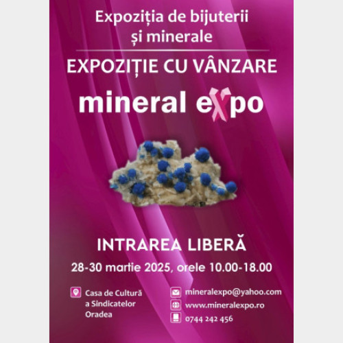 Mineral Expo, o expozitie de bijuterii si cristale, ajunge la Oradea