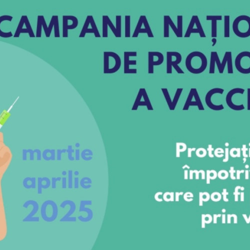 Campanie națională de informare despre vaccinare în martie și aprilie 2025