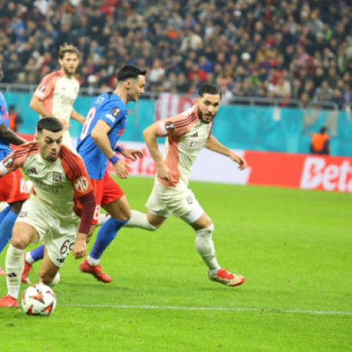 FCSB pierde în fața lui Olympique Lyon în Europa League