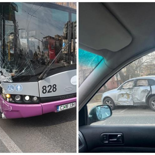 Accident pe strada Aurel Vlaicu din Cluj
