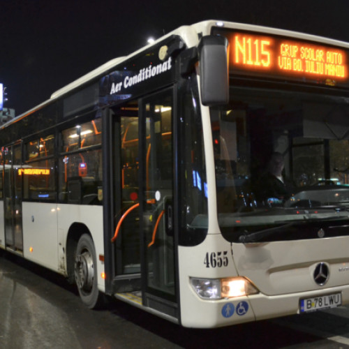 Linia N115 va funcționa cu traseu scurtat în București