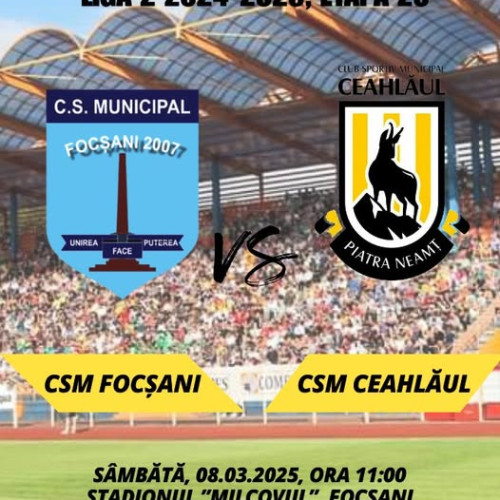 CSM Ceahlăul Piatra Neamț se pregătește pentru meciul cu CSM Focșani