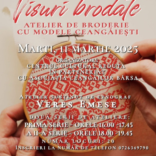 Atelier de broderie ceangăiască la Brașov
