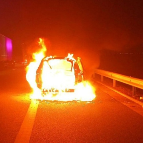 Incendiu pe Autostrada A1 Timișoara-Lugoj, între Iosifalau