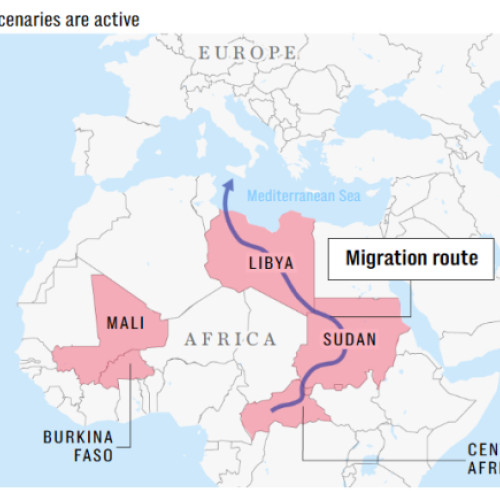 Rusia implicată activ în rețelele de migrație din Africa spre Europa, susțin autoritățile britanice