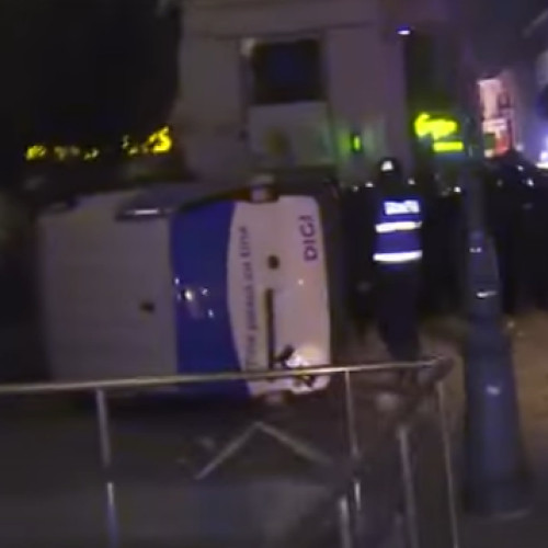 Protest cu violențe la Biroul Electoral Central