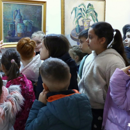 Elevii de la Școala Gimnazială Nr. 18 din Galați vizitează Muzeul de Artă Vizuală