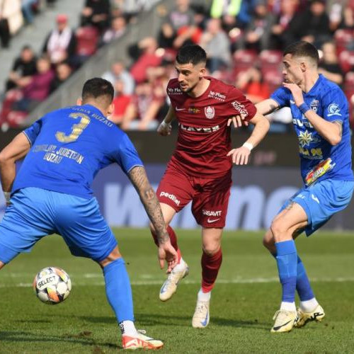 CFR Cluj învinge Gloria Buzău cu 6-0, antrenorul lipseste de la conferința de presă