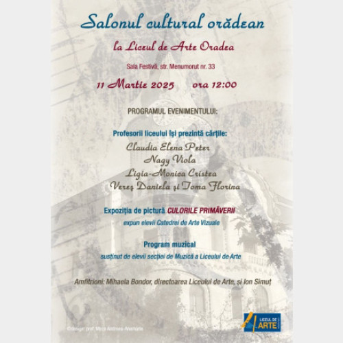 Salonul cultural oradean se va desfășura pe 11 martie 2025
