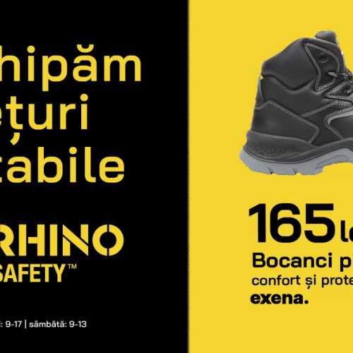 Prețuri imbatabile la incaltamintea de protecție la Rhino Safety