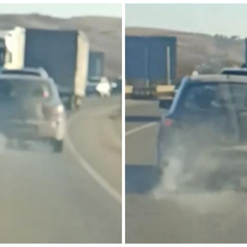 Șofer din Sălaj poluează Clujul cu fum gros