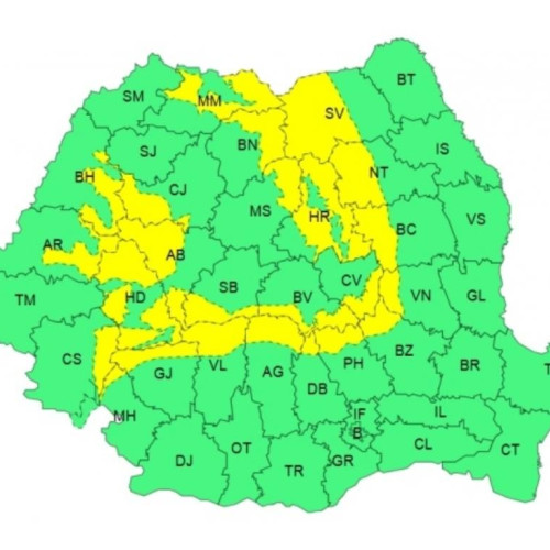 Meteorologii emit avertizare cod galben pentru vânt puternic
