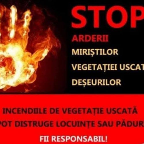 Peste 9500 de hectare afectate de incendii de vegetație în România