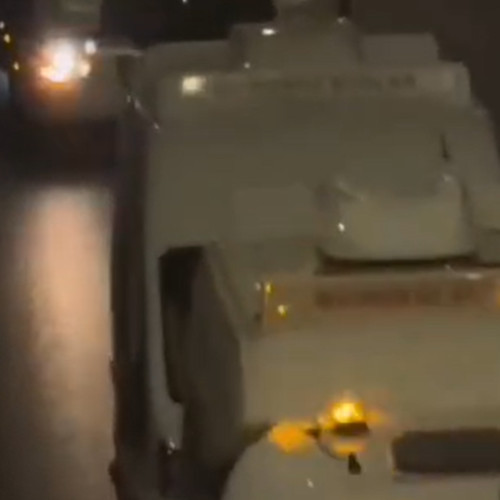 Un convoi de microbuze electrice a trecut prin Cluj