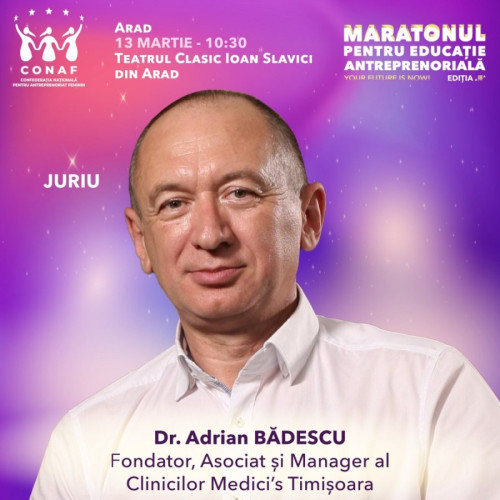 Semifinala Maratonului pentru Educație Antreprenorială la Teatrul Clasic "Ioan Slavici Arad"